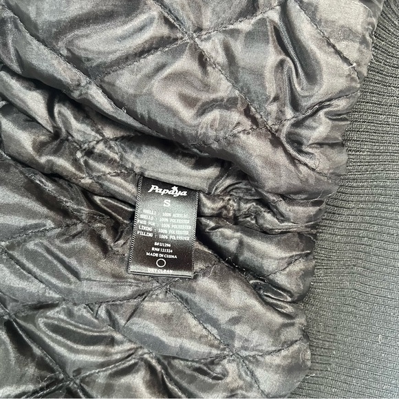 Vintage Y2K Papaya Cropped Quilted Fur Lined Vest | Size Small | Zip Front - Picture 7 of 7